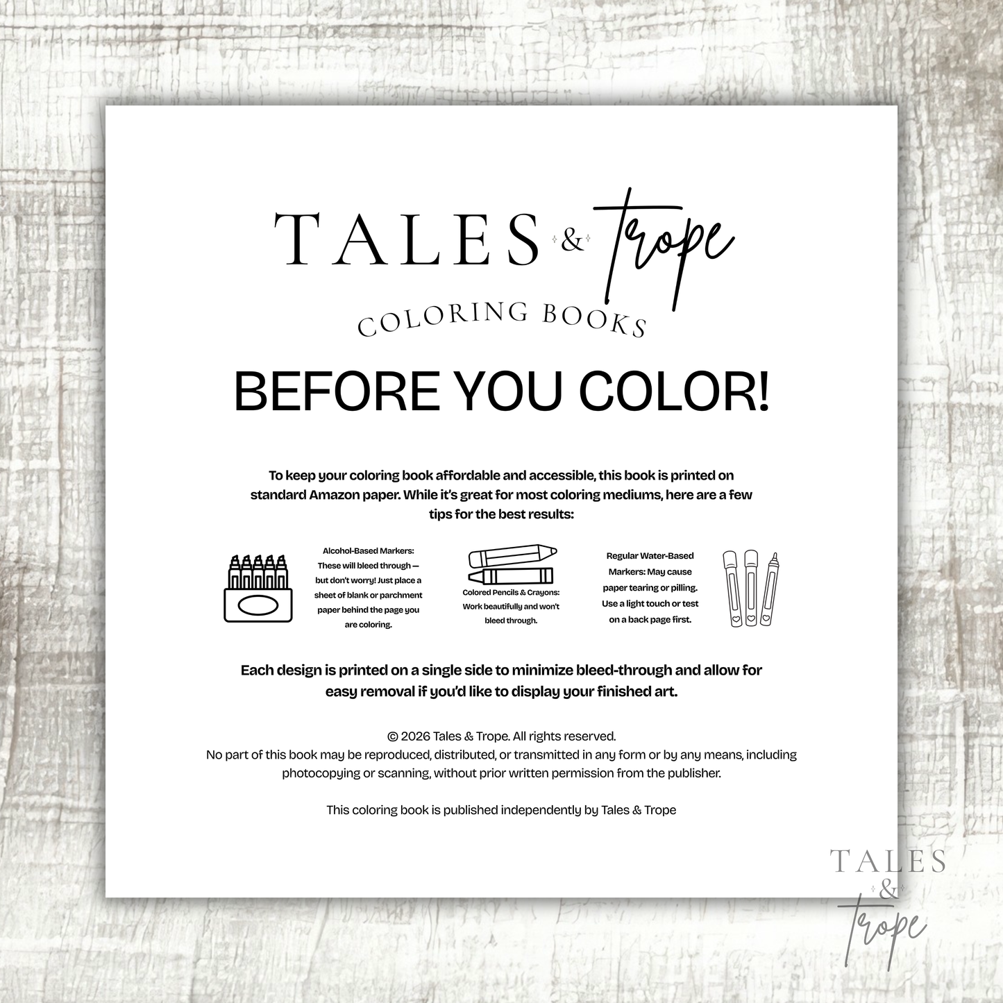 Flourish & Fiction Coloring Book (PREORDER)