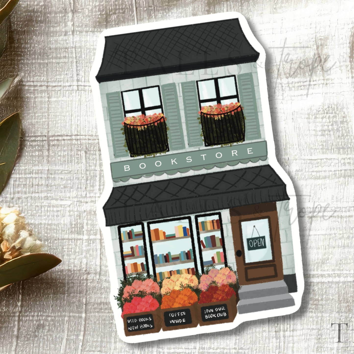 Cute bookstore-Bookish Sticker