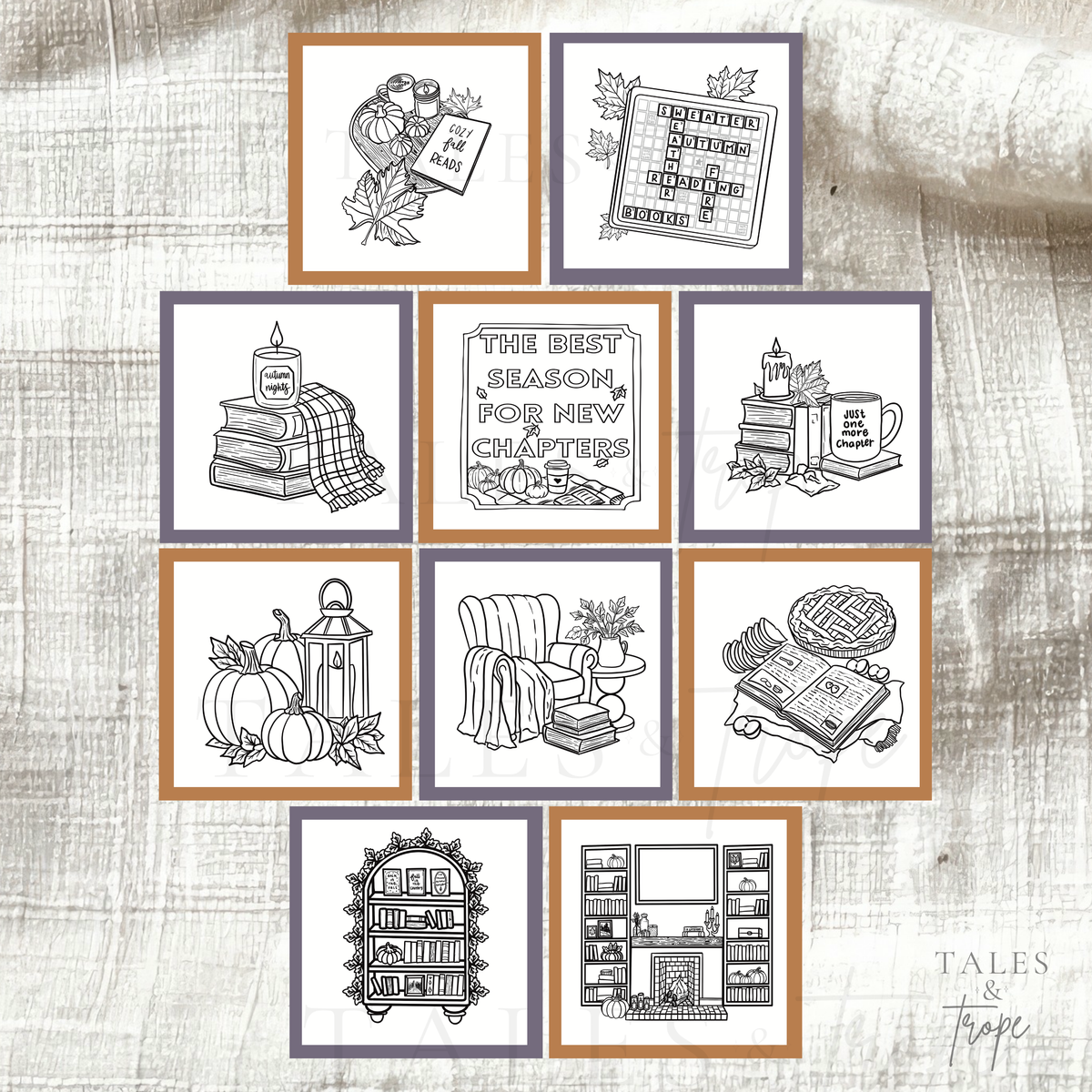 Digital coloring pages-Pumpkins & Paperbacks: Chapter 2