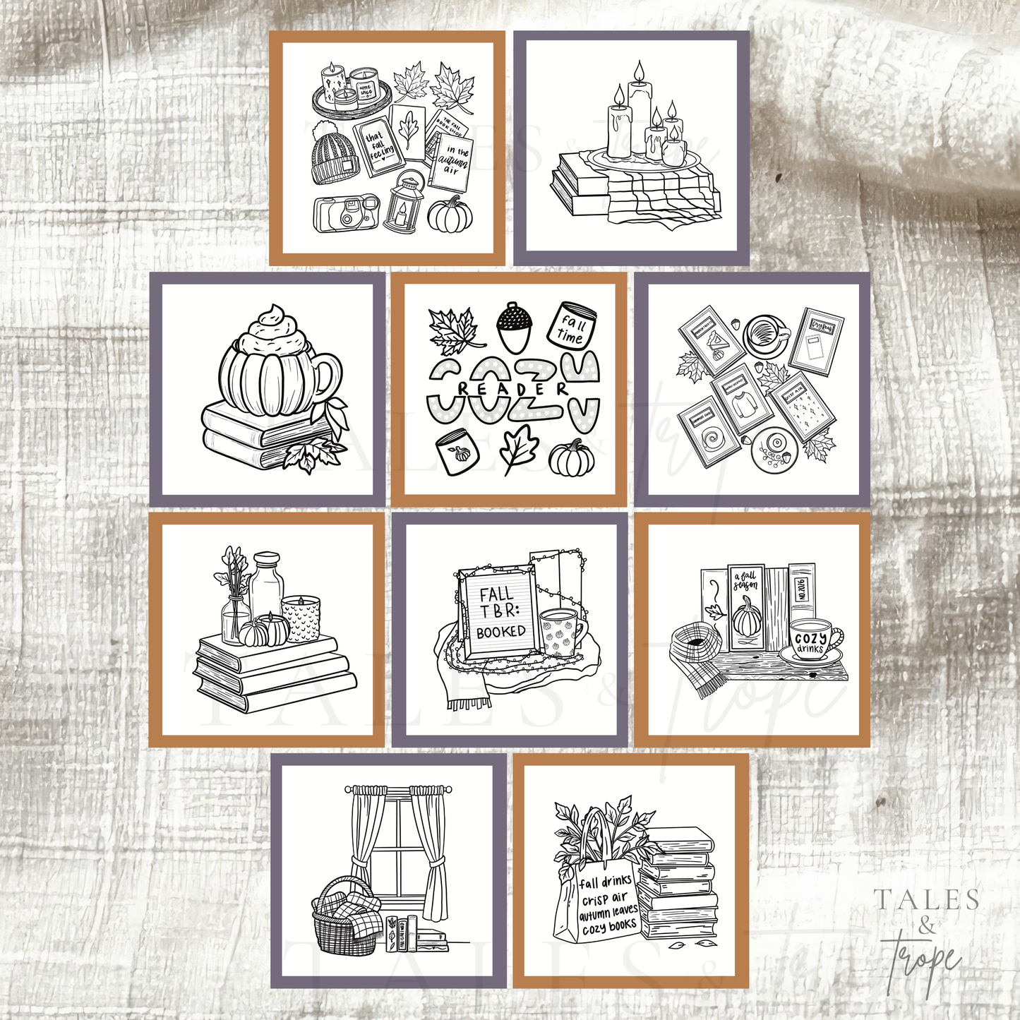 Digital coloring pages-Pumpkins & Paperbacks: Chapter 3