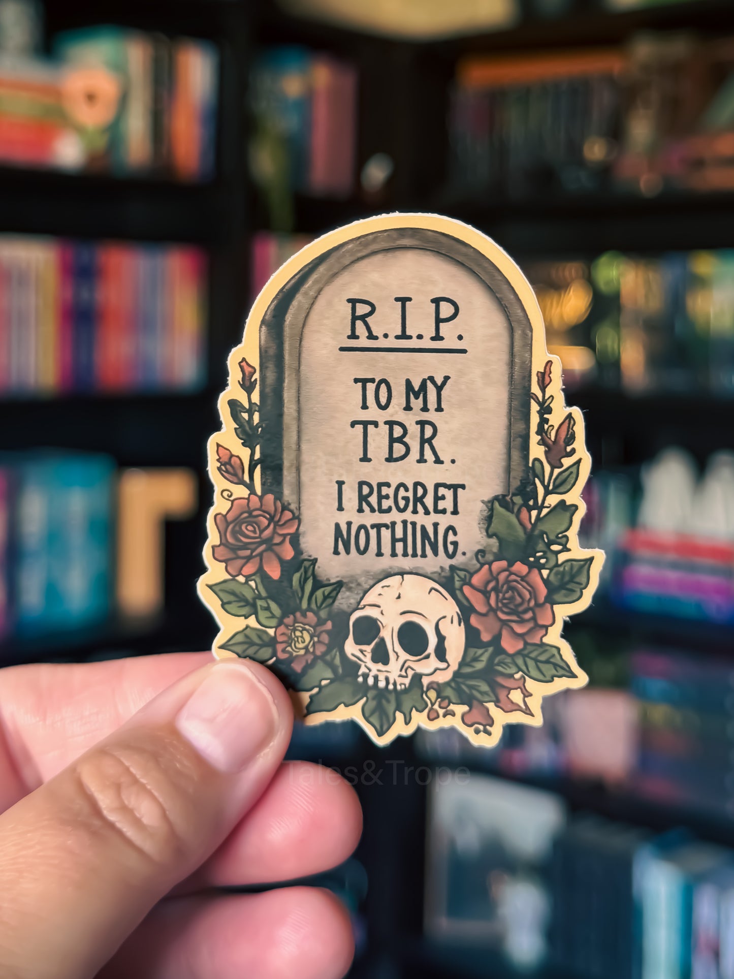 RIP to my TBR- Bookish Sticker
