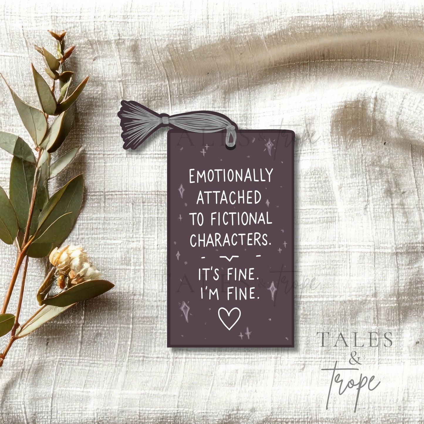 Emotionally attached to fictional Characters -Bookish Sticker