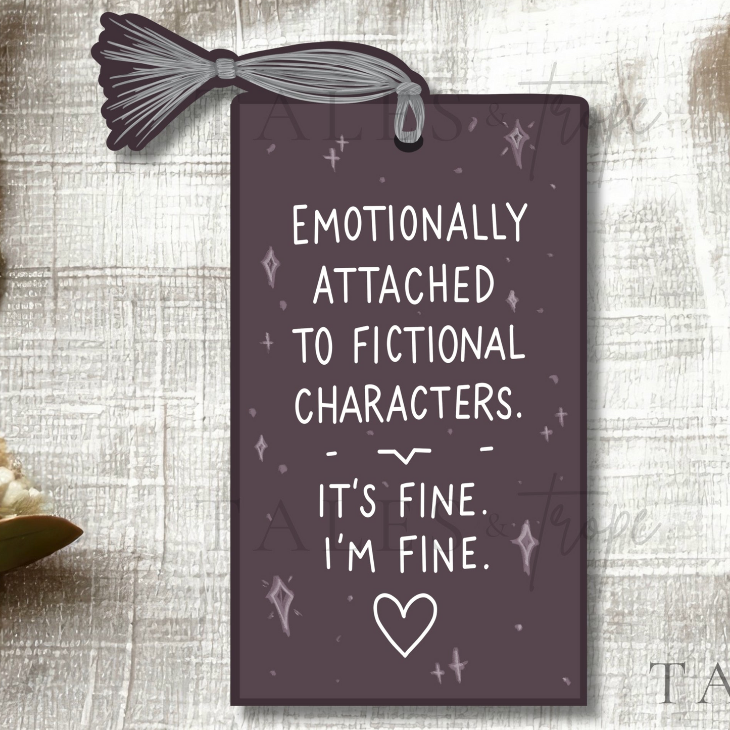 Emotionally attached to fictional Characters -Bookish Sticker