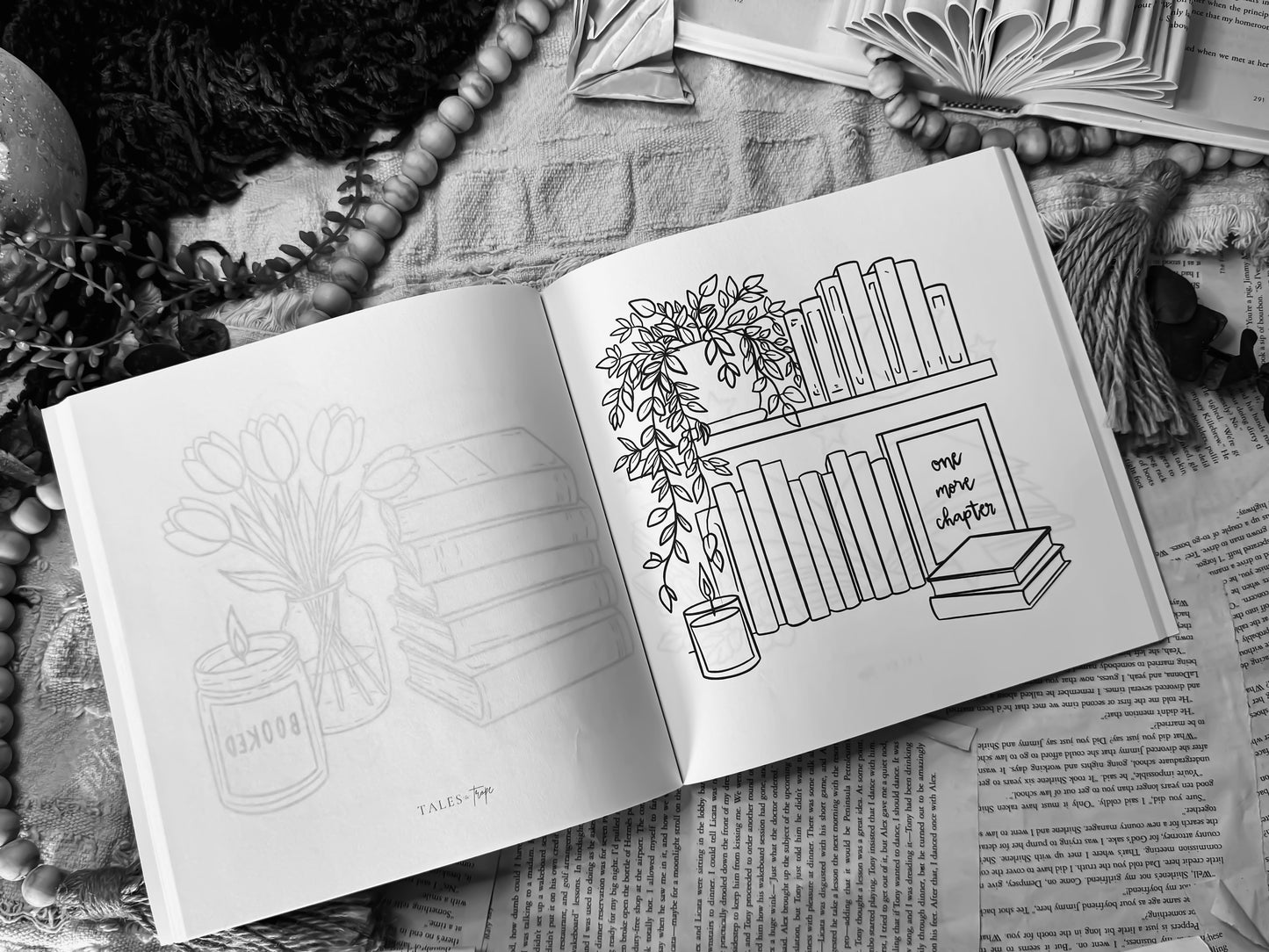 Flourish & Fiction Coloring Book (PREORDER)