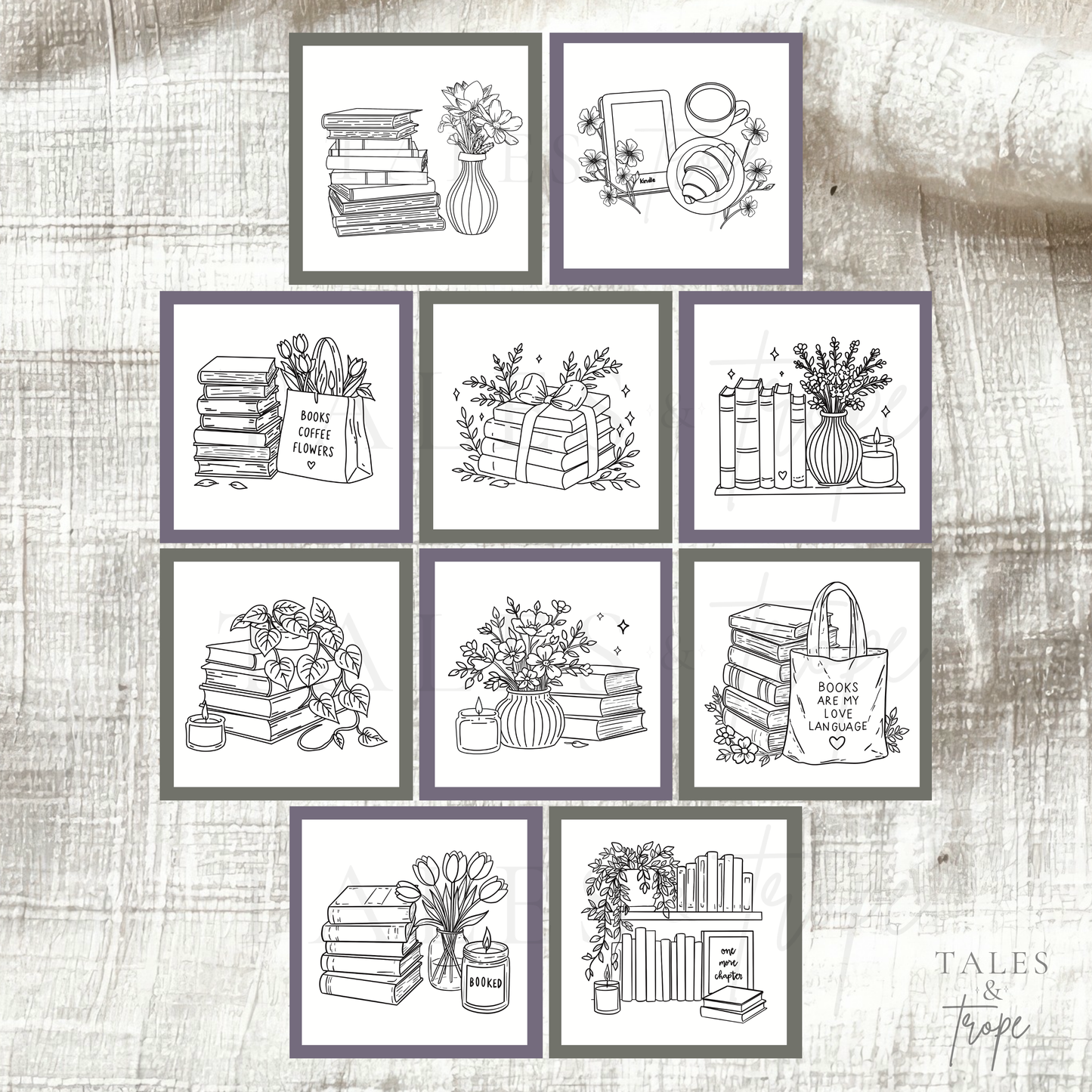 Digital coloring pages-Flourish & Fiction: Chapter 2